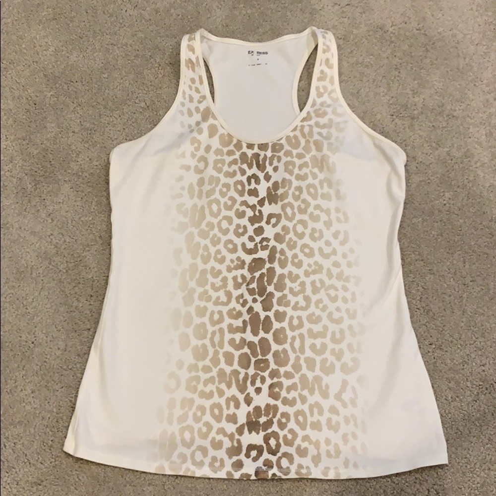 Express cheetah print yoga tank